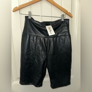 Faux Leather High-Waist